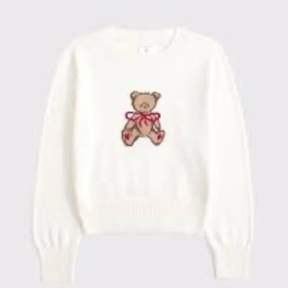 Abercrombie Kids Teddy Bear Bow Sweater